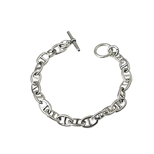YUUKI Armreif Damen Silber 925,Vintage Tennisarmbänder Für Frauen T-Bar Armband Armreifen Mit Karabinerverschluss Armband Modeschmuck Für Frauen Mädchen von YUUKI