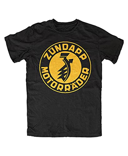 Zündapp Logo T-Shirt Black K800 KS750 Tandem Cult Logo CS 50 ks 80 von YUWUKEEE