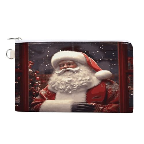 Chef Pizza Münzgeldbörse mit Reißverschluss, Segeltuch, Kleingeldgeldbörse, tragbare Münztasche für Männer und Frauen, kleine Kosmetiktasche, Weihnachtsmann, Einheitsgröße, Kleine Münzgeldbörse Chef Pizza Münzgeldbörse mit Reißverschluss, Segeltuch, Kleingeldgeldbörse, tragbare Münztasche für Männer und Frauen, kleine Kosmetiktasche, Weihnachtsmann, Einheitsgröße, Kleine Münzgeldbörse von YUXBVKRS