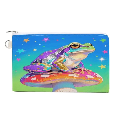 Drachen-Münzgeldbörse mit Reißverschluss, Segeltuch, Kleingeldgeldbörse, tragbare Münztasche für Männer und Frauen, kleine Kosmetiktasche, Bunter Frosch, Einheitsgröße, Kleine Münzgeldbörse Drachen-Münzgeldbörse mit Reißverschluss, Segeltuch, Kleingeldgeldbörse, tragbare Münztasche für Männer und Frauen, kleine Kosmetiktasche, Bunter Frosch, Einheitsgröße, Kleine Münzgeldbörse von YUXBVKRS