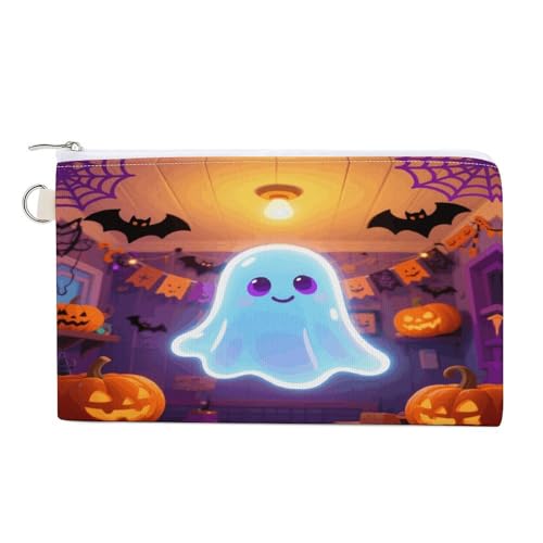 Drachen-Münzgeldbörse mit Reißverschluss, Segeltuch, Kleingeldgeldbörse, tragbare Münztasche für Männer und Frauen, kleine Kosmetiktasche, Cooler, weicher Halloween-Geist, Einheitsgröße, Kleine Drachen-Münzgeldbörse mit Reißverschluss, Segeltuch, Kleingeldgeldbörse, tragbare Münztasche für Männer und Frauen, kleine Kosmetiktasche, Cooler, weicher Halloween-Geist, Einheitsgröße, Kleine von YUXBVKRS