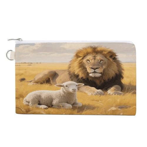 Drachen-Münzgeldbörse mit Reißverschluss, Segeltuch, Kleingeldgeldbörse, tragbare Münztasche für Männer und Frauen, kleine Kosmetiktasche, Löwenschaf, Einheitsgröße, Kleine Münzgeldbörse Drachen-Münzgeldbörse mit Reißverschluss, Segeltuch, Kleingeldgeldbörse, tragbare Münztasche für Männer und Frauen, kleine Kosmetiktasche, Löwenschaf, Einheitsgröße, Kleine Münzgeldbörse von YUXBVKRS