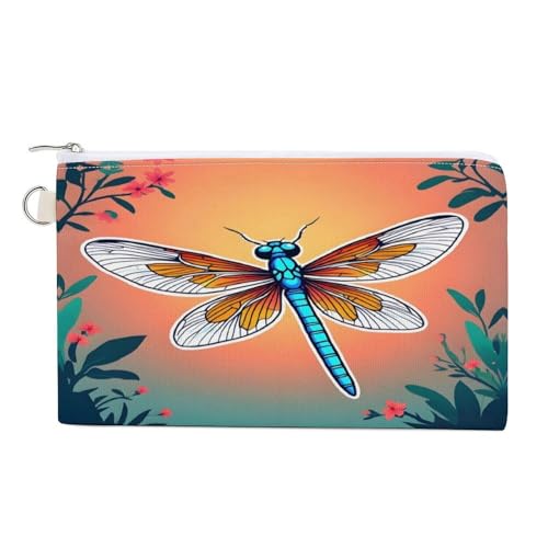 In A Melon Münzbörse mit Reißverschluss, Segeltuch, Kleingeldtasche, tragbare Münztasche für Männer und Frauen, kleine Kosmetiktasche, Schöne Libelle, Einheitsgröße, Kleine Münzgeldbörse In A Melon Münzbörse mit Reißverschluss, Segeltuch, Kleingeldtasche, tragbare Münztasche für Männer und Frauen, kleine Kosmetiktasche, Schöne Libelle, Einheitsgröße, Kleine Münzgeldbörse von YUXBVKRS