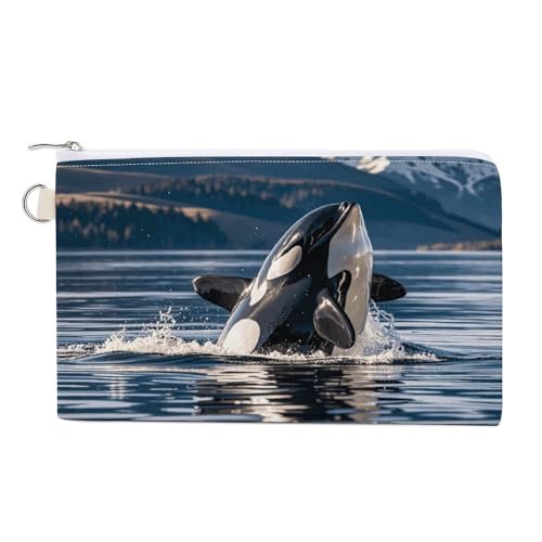 Lemurs im Dschungel Münzbörse mit Reißverschluss, Segeltuch, Kleingeldbörse für Männer und Frauen, kleine Kosmetiktasche, Orca Killerwal, Einheitsgröße, Kleine Münzgeldbörse Lemurs im Dschungel Münzbörse mit Reißverschluss, Segeltuch, Kleingeldbörse für Männer und Frauen, kleine Kosmetiktasche, Orca Killerwal, Einheitsgröße, Kleine Münzgeldbörse von YUXBVKRS