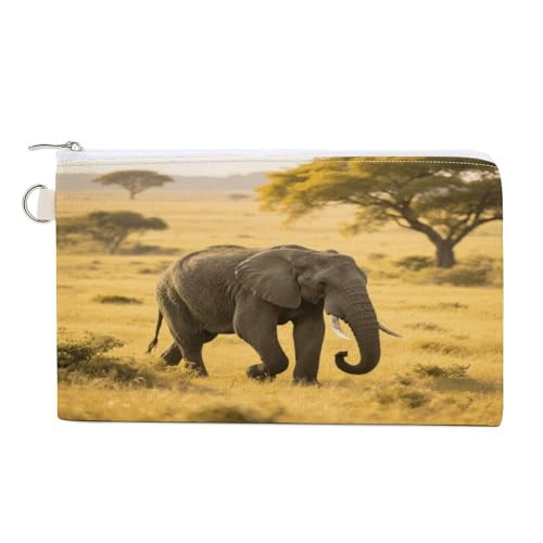 Münzbörse mit Blumenmuster, mit Reißverschluss, Segeltuch, tragbar, für Damen und Herren, kleine Kosmetiktasche, elefant, Einheitsgröße, Kleine Münzgeldbörse Münzbörse mit Blumenmuster, mit Reißverschluss, Segeltuch, tragbar, für Damen und Herren, kleine Kosmetiktasche, elefant, Einheitsgröße, Kleine Münzgeldbörse von YUXBVKRS