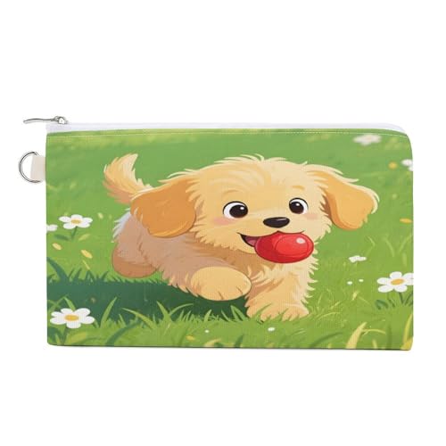 Münzbörse mit geometrischem Muster, mit Reißverschluss, Segeltuch, tragbar, für Damen und Herren, kleine Kosmetiktasche, Niedlicher Hund, Einheitsgröße, Kleine Münzgeldbörse Münzbörse mit geometrischem Muster, mit Reißverschluss, Segeltuch, tragbar, für Damen und Herren, kleine Kosmetiktasche, Niedlicher Hund, Einheitsgröße, Kleine Münzgeldbörse von YUXBVKRS