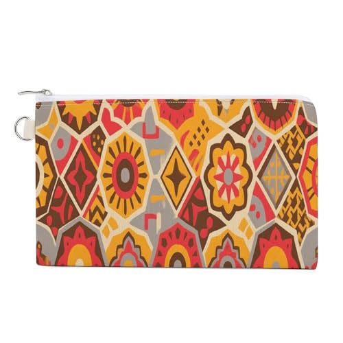Münzbörse mit geometrischem Muster, mit Reißverschluss, Segeltuch, tragbar, für Damen und Herren, kleine Kosmetiktasche, geometrisches muster, Einheitsgröße, Kleine Münzgeldbörse Münzbörse mit geometrischem Muster, mit Reißverschluss, Segeltuch, tragbar, für Damen und Herren, kleine Kosmetiktasche, geometrisches muster, Einheitsgröße, Kleine Münzgeldbörse von YUXBVKRS