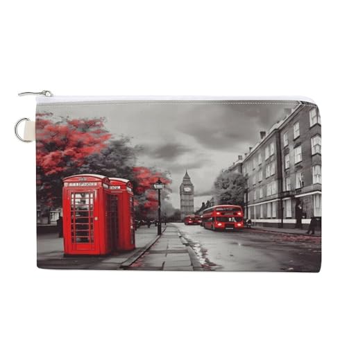 Planetarische Astronauten-Szene, Münzbörse mit Reißverschluss, Segeltuch, Kleingeldtasche, tragbare Münztasche für Männer und Frauen, kleine Kosmetiktasche, Red London, Einheitsgröße, Kleine Planetarische Astronauten-Szene, Münzbörse mit Reißverschluss, Segeltuch, Kleingeldtasche, tragbare Münztasche für Männer und Frauen, kleine Kosmetiktasche, Red London, Einheitsgröße, Kleine von YUXBVKRS