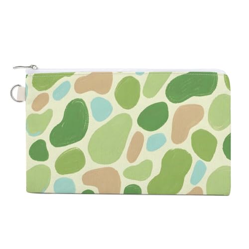 Soccer USA American Coin Purse with Zipper, Canvas Change Purse Portable Coin Pouch for Men Women Small Cosmetic Bag, Pastellfarbenes Blob-Muster, Einheitsgröße, Kleine Münzgeldbörse Soccer USA American Coin Purse with Zipper, Canvas Change Purse Portable Coin Pouch for Men Women Small Cosmetic Bag, Pastellfarbenes Blob-Muster, Einheitsgröße, Kleine Münzgeldbörse von YUXBVKRS