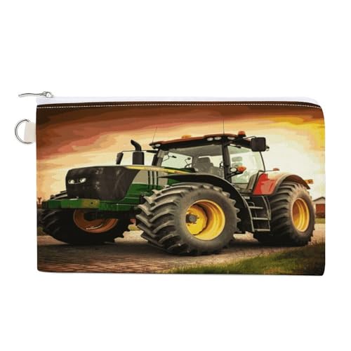Süße Münzbörse mit Capybara-Gesicht, mit Reißverschluss, Segeltuch, Kleingeldtasche, tragbare Münztasche für Männer und Frauen, kleine Kosmetiktasche, Traktor-Design, Einheitsgröße, Kleine Süße Münzbörse mit Capybara-Gesicht, mit Reißverschluss, Segeltuch, Kleingeldtasche, tragbare Münztasche für Männer und Frauen, kleine Kosmetiktasche, Traktor-Design, Einheitsgröße, Kleine von YUXBVKRS