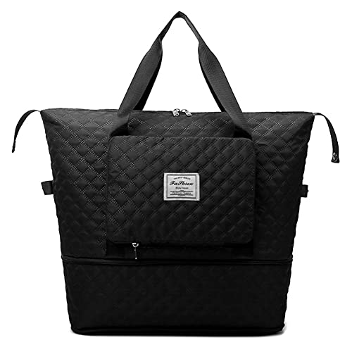 Faltbare Reisetasche Groß Sporttasche Damen Weekender Handgepäck Tasche Travel Bag Wet Tote Bag Gym Sport Duffel Mädchen Ultraleicht Gross Erweiterbar wasserdichte Schwimmtasche Kliniktasche Geburt von YUXES