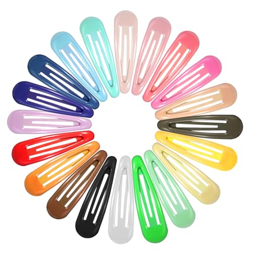 YUXIANLB Haarspangen für Damen, Metall, Wassertropfenform, rutschfeste Haarspangen, schwer beschichtetes Metall, kleine Clips für dickes und dünnes feines Haar (gemischte Farben), 20 Stück von YUXIANLB