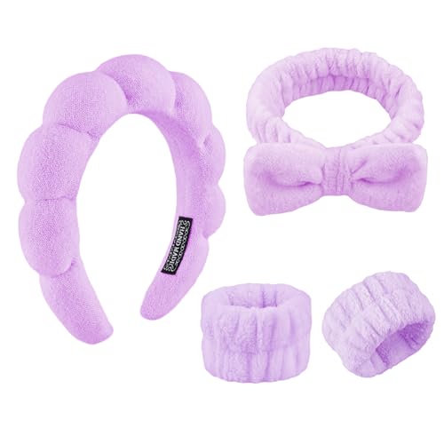YUXIANLB Spa-Stirnband Zum Waschen Des Gesichts Hautpflege-Stirnbänder Für Damen Make-Up Frottee-Handtuch-Haarband Für Die Hautpflege Schwamm-Make-Up-Haarband Für Frauen von YUXIANLB