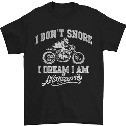 Dont Snore I Dream Im a Motorcycle Biker Mens T-Shirt 100% Cotton von YUXUuruRTE
