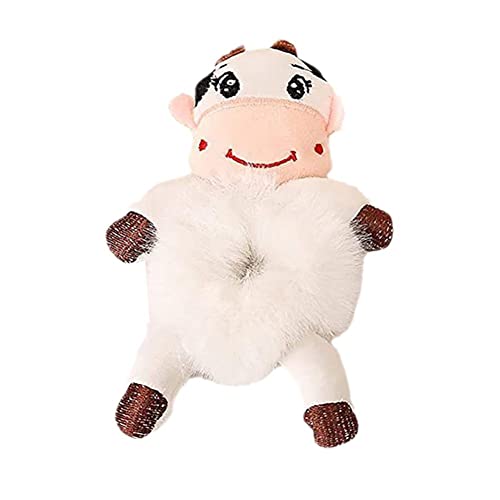 Cartoon Panda Kaninchen Plüsch Elastische Haarbänder Haar Frauen Mode Zubehör Scrunchie Niedlich Kinder Dekorieren R8L4 Haar von YUYQAQ