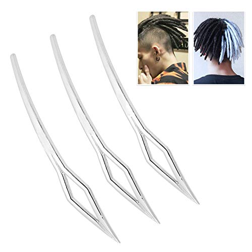 3 Pieces Dreadlocks Tool, Dreadlocks Ineinandergreifende Nadeln Häkelnadeln, Interlocking Tool Dreadlocks Sisterlocks Crochet Needles Hair Extensions Tool, Tightening Accessories von YUYTE