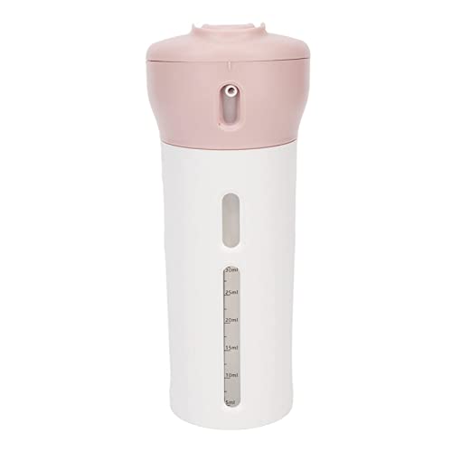 4 in 1 Reisespender, Auslaufsicher Reise Container Reiseflaschen, Nachfüllbare Flüssigkeitsbehälter für Lotion Körperpflege mit Aufkleber für Parfüm Shampoo und Conditioner Pink (Rosa) von YUYTE