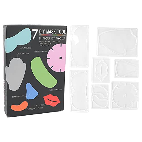 7 Arten Transparente Gesichtsmaskenformen für DIY Gesichtsmaskenmaschine, Wiederverwendbare Gesichtsmasken Patch Formen Maschinenhersteller DIY Gesichtsmasken Werkzeugzubehör von YUYTE