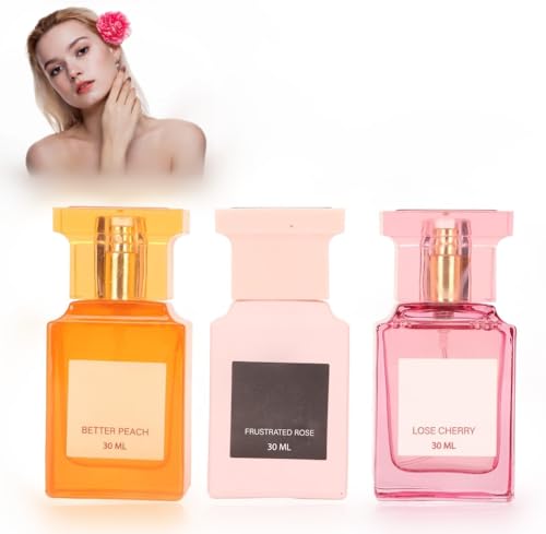 Eau de Parfum Spray, Duftset für Damen 3x30 ml, Frauen Parfüm, Blumig Fruchtig Erfrischend Cherry Parfum, 3 Verschiedene Düfte Feiner Nebel Parfüm Set Damenduft von YUYTE