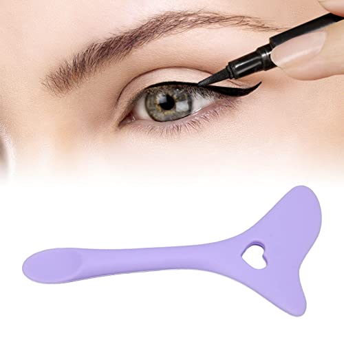 Eyeliner-Schablonen, Flügelspitzen, Eyeliner-Hilfe, Wiederverwendbares Silikon-Augen-Make-up-Werkzeug mit Creme-Applikator Zum Zeichnen von Lidschatten-Mascara (Lila) von YUYTE