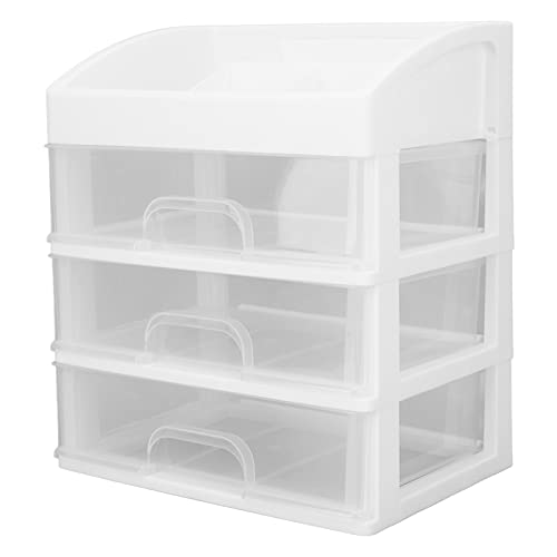 Kosmetik-Organizer, 3-lagiger Schubladen-Make-up-Organizer, 3-lagiger Schubladentyp, Staubdichte Make-up-Aufbewahrungsschubladen, Transparenter Make-up-Aufbewahrungs-Organizer von YUYTE