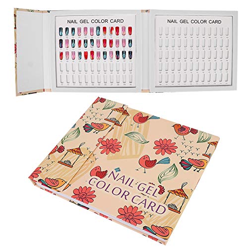 Professionelle 120 Grid Nail Art Display Farbkarte Nagellack Gel Farben Display Buch Gefälschte Nagel Probe Display Board Maniküre Salon Zubehör (01) von YUYTE