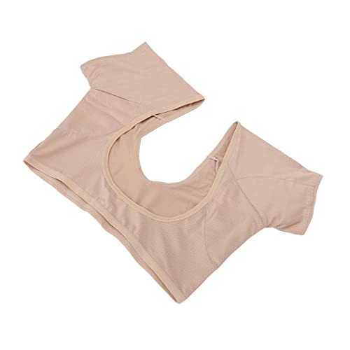 YUYTE Unterarm-Schweißweste, Schnell Trocknende Schweißschutz-Unterwäscheweste, Atmungsaktives Mesh, Wiederverwendbare Achselschweißpads für Frauen und Mädchen (Hautfarbe) (L) von YUYTE