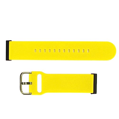 Verstellbares Silikon-Uhrenarmband, Spartan HR Baro und Sportliche Knopfschnalle, Silikon-Armbänder für Männer und Frauen, Bequemes und Schweißfestes Ersatz-Uhrenarmband (YELLOW) von YUYTE