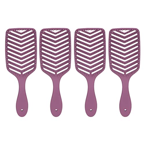 Wet Brush Speed ​​Dry Hair Brush, 4-teilige Haarbürste Zum Entwirren, Gebogener, Belüfteter Haarbürsten für Damen und Herren, für den Täglichen Gebrauch Im Salon von YUYTE