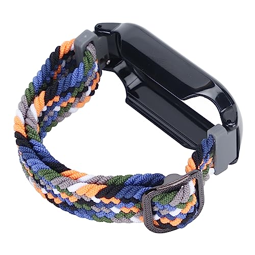 YUYTE 3-in-1-Uhrenarmband-Displayschutzhülle, Ersatz, Weiche Nylon-geflochtene Uhrenarmband-Schutzfolie für 7 (Denim und schwarzes Gehäuse) von YUYTE