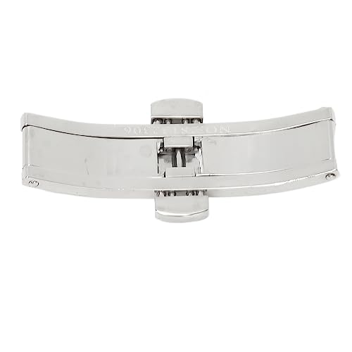 YUYTE 6 Mm Uhrenschließe, Druckknopf-Ersatz-Edelstahl-Zubehör, Uhren-Faltschließe für Uhrenarmbänder (6 * 20) von YUYTE