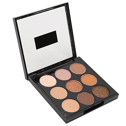 YUYTE 9 Farbige Lidschatten Palette, Matt Glitzernd Erdfarbe Orange, Hohe Sättigung, Tragbare Make up Lidschatten Palette, für Verführerische Augen, [Geben Sie 01 ein] von YUYTE