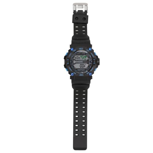 Militäruhr für Herren, Outdoor-Sport, LED-Weltkartenanzeige, Stoppuhr, Chronograph, 50 M Wasserdicht, Zum Wandern, Laufen von YUYTE