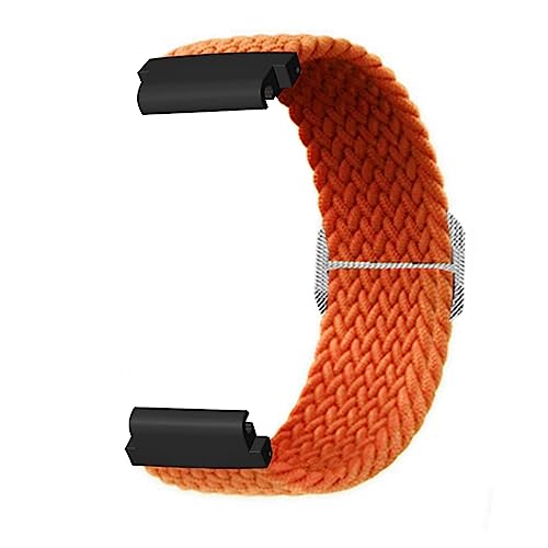 YUYTE Nylon-Uhrenarmband für Fenix ​​7S, 6S, 5S – Verstellbar, Schweißabsorbierend, Leicht – Einfach ohne Werkzeug zu Installieren – Perfekt Zum Schwimmen, Sport (Orange) von YUYTE