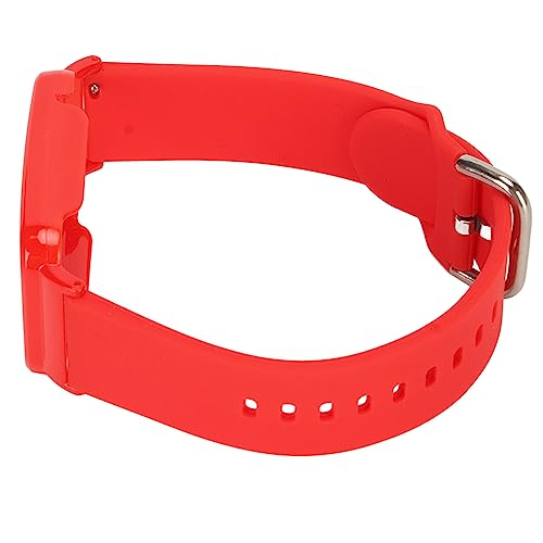 YUYTE Silikon-Uhrenarmband mit Schützender Stoßstange, Ersatzzubehör, Passend für 7 Pro, für Fitnessstudio, Fitness, Laufen, Büroarbeit (Rot + Rote Schale) von YUYTE