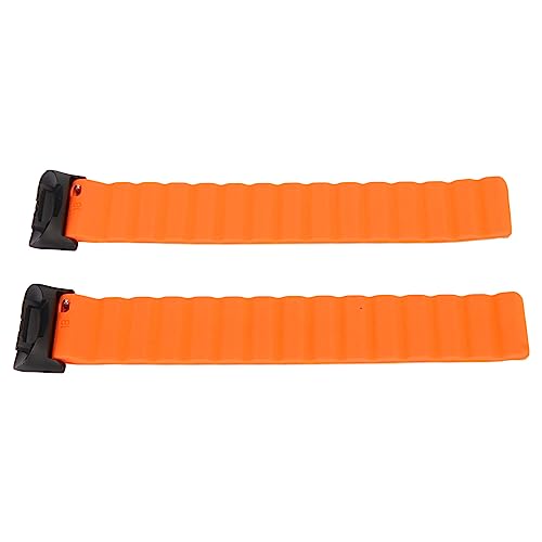 YUYTE Smart Watch Band, Fähiges Quick Release Silikon-Uhrenarmband-Zubehörkegel Uhrenarmband-Zubehör Passend für Charge 5 (Grau und Orange) von YUYTE