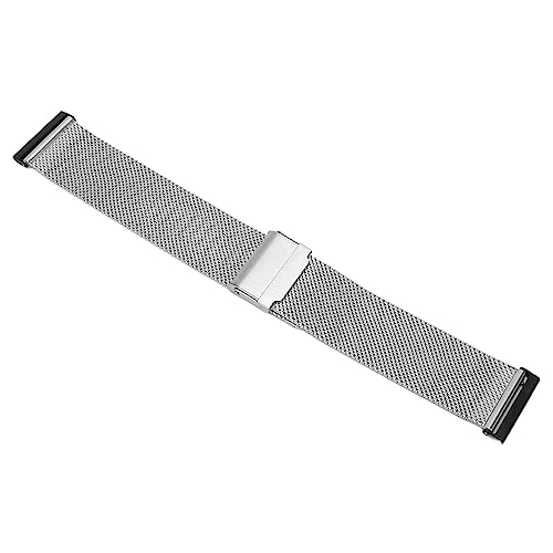 YUYTE Uhrenarmband 24 Mm Edelstahlgeflecht, 24 Mm Edelstahlgeflecht Verstellbares Armband für Smartwatch mit Abgestufter Doppelverriegelung, Verstellbar, für Mehrere Gelegenheiten, von YUYTE