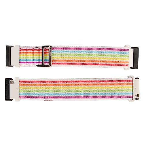 YUYTE Versa 4/3/Sense 2 Smartwatch-Armband aus Stretch-gewebtem Nylon, Atmungsaktiv und Langlebig, Geeignet für Männer und Frauen (Mehrfarbig) von YUYTE