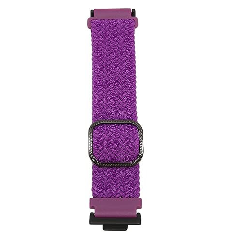 YUYTE Verstellbares, Gewebtes Sport-Ersatzarmband für Watch FIT 2 mit Nylonmaterial, Entfernen für den Sport (Lila) von YUYTE