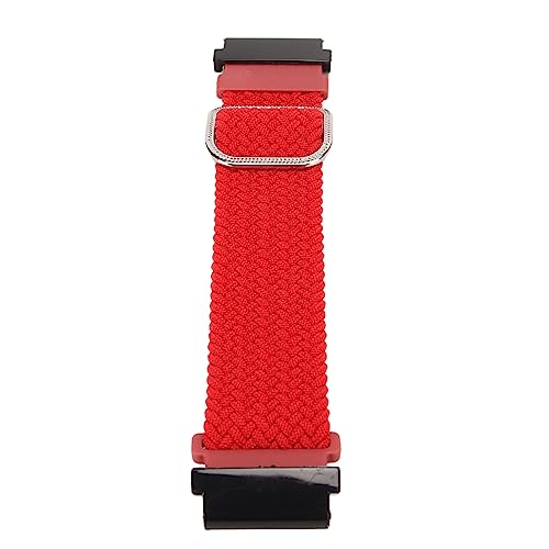 YUYTE Verstellbares Armband für 7 6 5 mit Schweißabsorbierendem Nylonband, Leicht und Atmungsaktiv, Verstellbare Schnalle und 2 Anschlüsse, Geeignet für T2 (Rot) von YUYTE