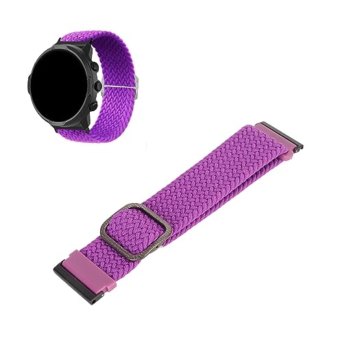 YUYTE Verstellbares Nylon-Uhrenarmband, für Spartan und 7, Atmungsaktives Sportarmband, Ersatzarmband für Männer und Frauen (Lila) von YUYTE