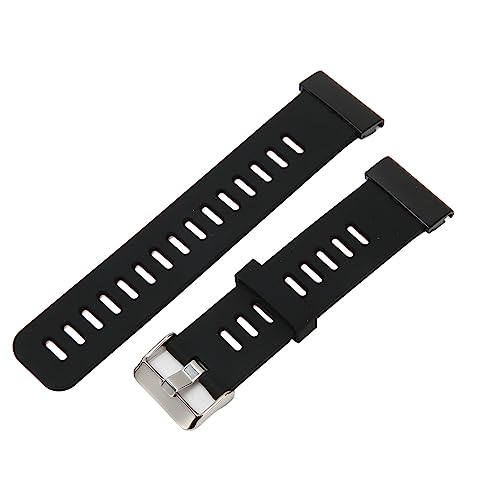 YUYTE Verstellbares Silikon-Smartwatch-Armband, Metallschnalle, 2 Farben Uhrenarmband für 2 mit Kompatiblen Modellen für 7X 6X 5X (Schwarz Grün) von YUYTE