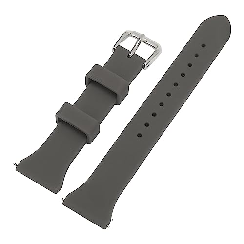 YUYTE Verstellbares Silikon-Uhrenarmband mit Schnellverschluss für GTS 4, Verstellbares Silikon-Uhrenarmband für Uhren mit 20 Mm Breitem Bandanstoß (dunkelgrau) von YUYTE