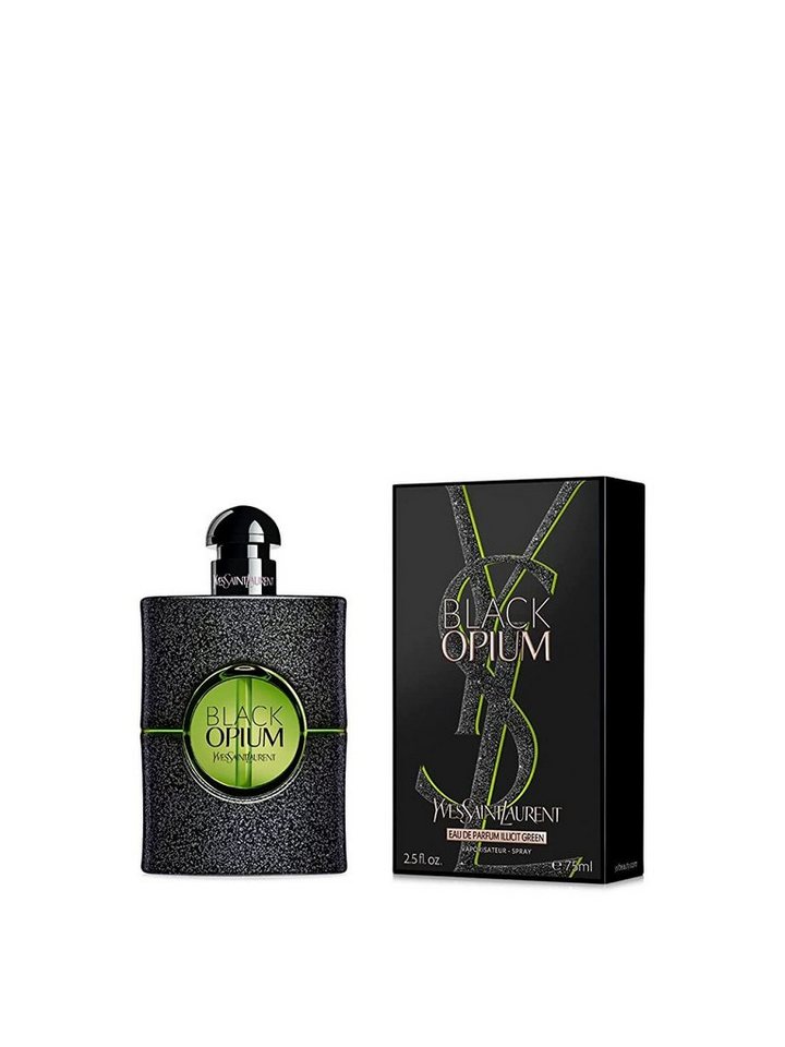 YVES SAINT LAURENT Eau de Parfum Black Opium Illicit Green, Glasflakon, Parfüm EDP, Damenduft von YVES SAINT LAURENT