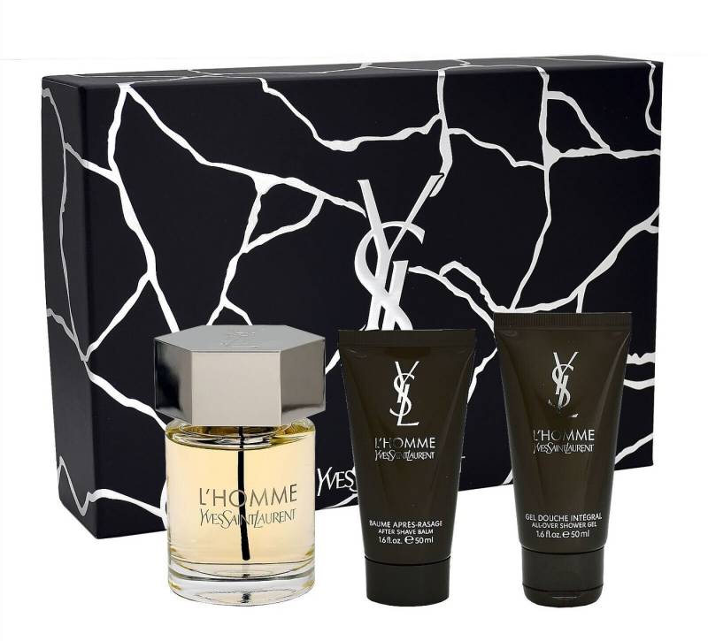 YVES SAINT LAURENT Eau de Toilette YSL L'HOMME EDT 100 VAPO + GEL 50 ML + AFTER SHAVE BALM 50 ML, 3-tlg. von YVES SAINT LAURENT