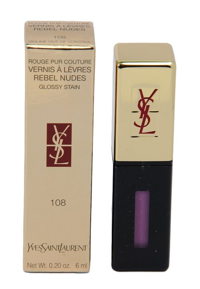 YVES SAINT LAURENT Lipgloss Yves Saint Laurent Vernis Rebel 6ml Nudes Glossy Stain 108 Lipgloss von YVES SAINT LAURENT