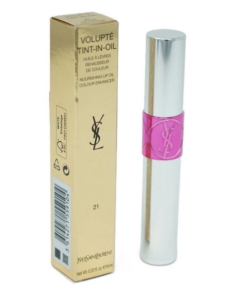 YVES SAINT LAURENT Lippenpflegemittel Yves Saint Laurent Tint-in-Oil Lip Oil 6ml 21 Break My Fuchsia von YVES SAINT LAURENT
