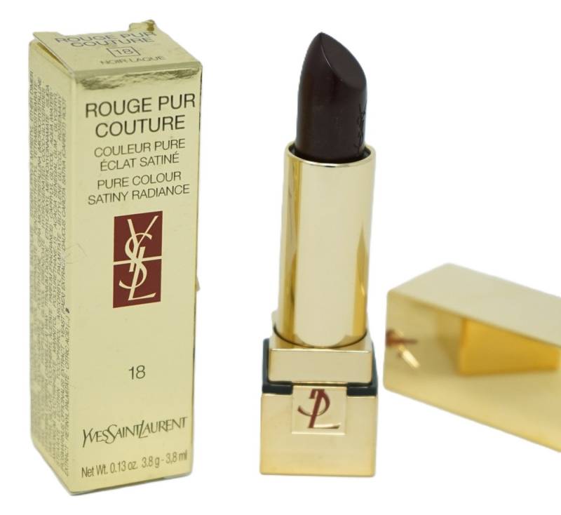 YVES SAINT LAURENT Lippenstift Yves Saint Laurent Pure Colour Lippenstift 18 Noir Laque von YVES SAINT LAURENT