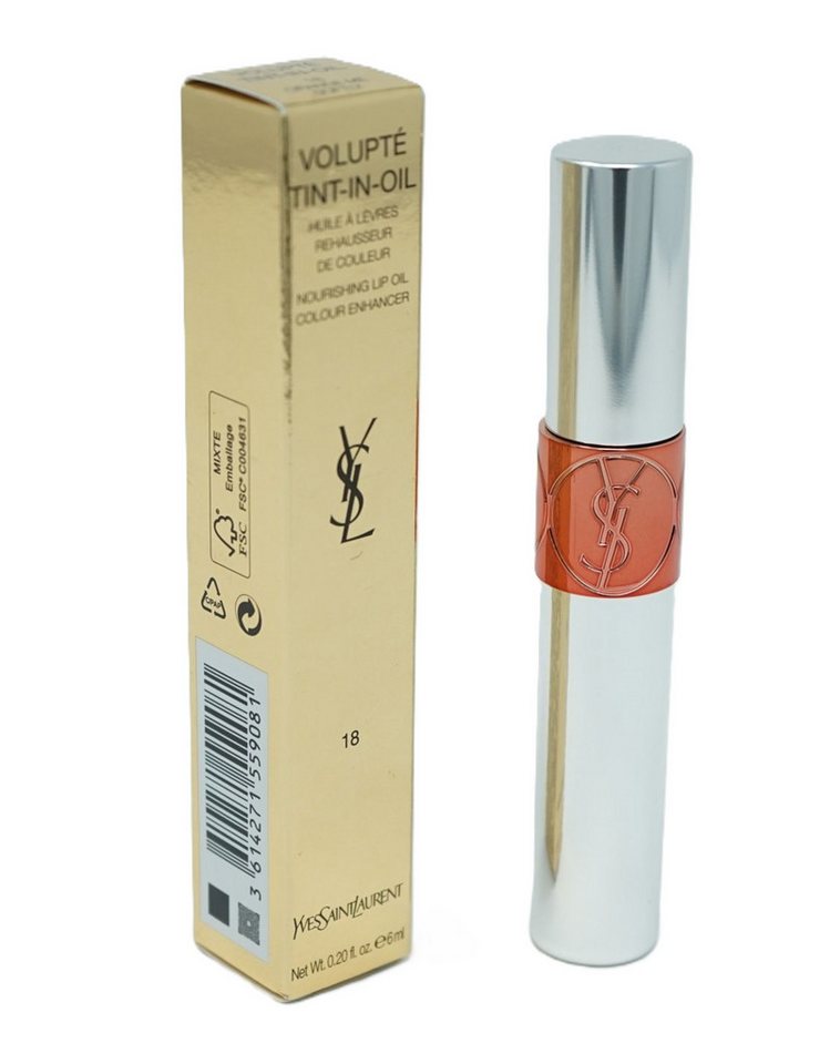 YVES SAINT LAURENT Lippenstift Yves Saint Laurent Volupte Tint-in-Oil Lip Oil 6ml Orange Me Softly 18 von YVES SAINT LAURENT
