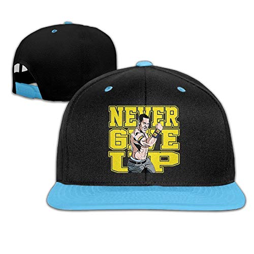 YVES Unisex Kids John Cena Logo Never Give Up Hit Color Hip-Hop Baseball Caps Hats Royalblue von YVES